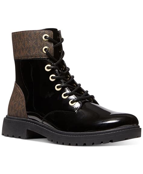 michael kors tatum combat boots|michael kors alistair bootie.